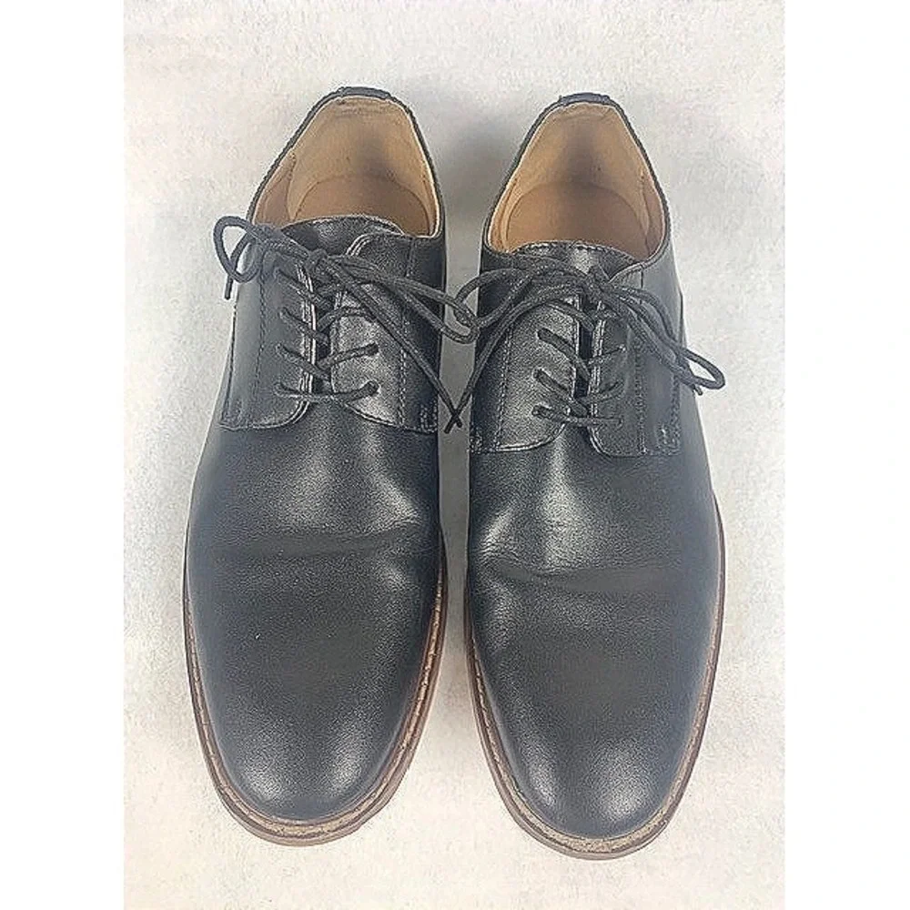 J75 Jump Men's Pablano Black Lace Up Oxford Dress Shoes Size 9.5